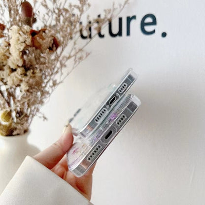 For iPhone 16e Gypsophila Flowers Pattern TPU Protective Phone Case(Pink) by bashfashion