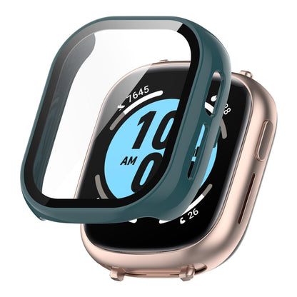 For Honor Watch 4 ENKAY Hat-Prince Full Coverage Tempered Glass Film Integrated PC Watch Cover(Dark Green) by ENKAY