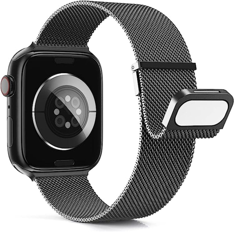 For Apple Watch SE 2022 40mm Milan Double Magnetic Steel Mesh Watch Band(Gray) by bashfashion