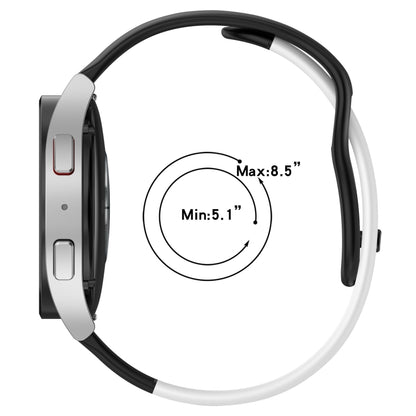 For Huawei Watch 4 Pro 22mm Double Color Silicone Watch Band(Pink+White) by bashfashion