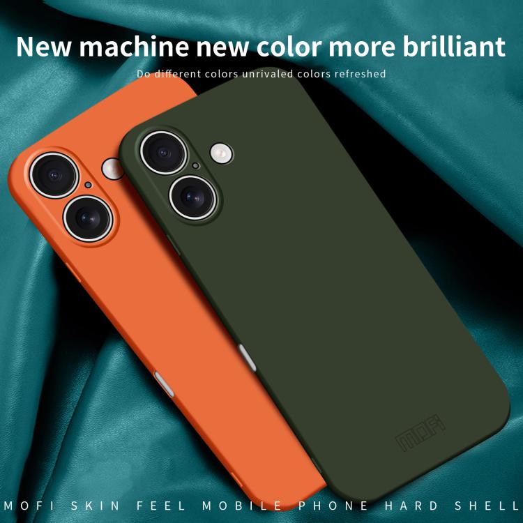 For iPhone 17 MOFI Qin Series Skin Feel All-inclusive PC Phone Case(Orange) by MOFI