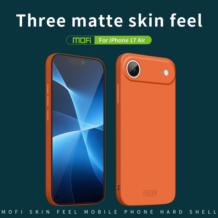 For iPhone 17 Air MOFI Qin Series Skin Feel All-inclusive PC Phone Case(Beige) by MOFI