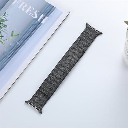 For Apple Watch 5 44mm Denim Magnetic Watch Band(Black) by bashfashion