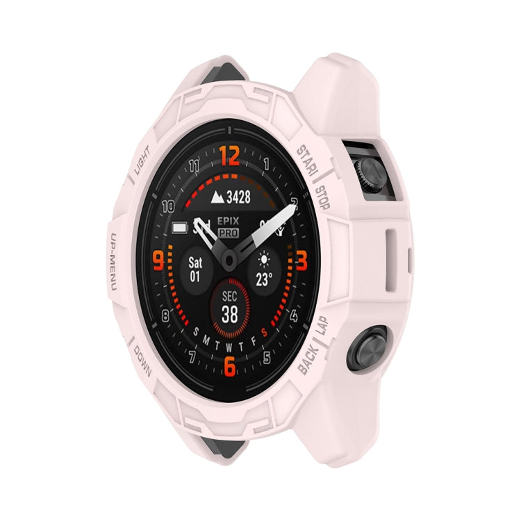 For Garmin Epix Pro 42mm / Fenix 7S / 7S Pro ENKAY Hat-Prince TPU Armor Designed Watch Protective Case(Pink) by ENKAY