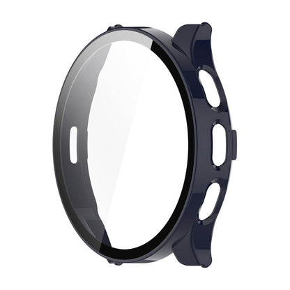 For Garmin Venu 3S ENKAY Hat-Prince Full Coverage Tempered Glass Film Integrated PC Watch Cover(Dark Blue) by ENKAY