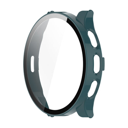 For Garmin Venu 3S ENKAY Hat-Prince Full Coverage Tempered Glass Film Integrated PC Watch Cover(Dark Green) by ENKAY
