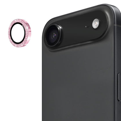 For iPhone Air ENKAY Hat-Prince Glitter Rear Lens Aluminium Alloy Tempered Glass Film(Pink) by ENKAY