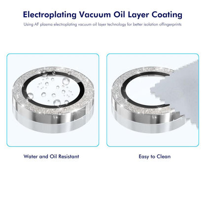 For iPhone Air ENKAY Hat-Prince Glitter Rear Lens Aluminium Alloy Tempered Glass Film(Sierra Blue) by ENKAY