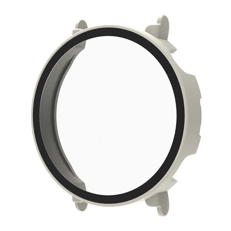 For Huawei Watch GT 4 46mm ENKAY Hat-Prince Full Coverage PC + Tempered Film Integrated Watch Protective Case(Ivory White) by ENKAY