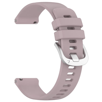 For Garmin Vivomove 3S Liquid Glossy Silver Buckle Silicone Watch Band(Purple) by bashfashion