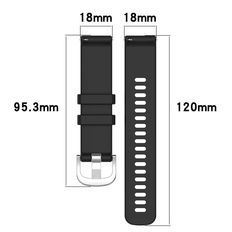For Garmin Venu 3S Liquid Glossy Silver Buckle Silicone Watch Band(Orange) by bashfashion