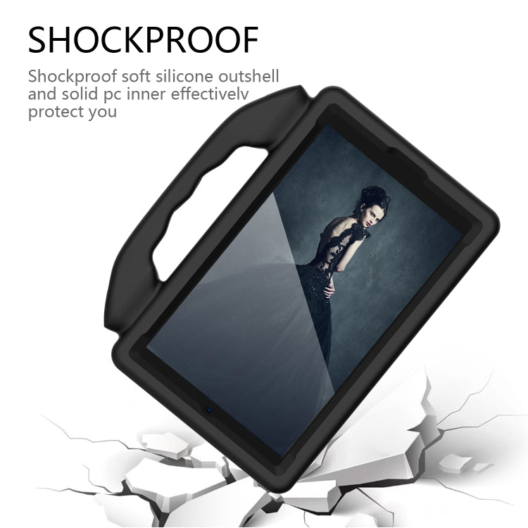 For Samsung Galaxy Tab A11 / A9 Thumb Bracket EVA Shockproof Tablet Case(Black) by bashfashion