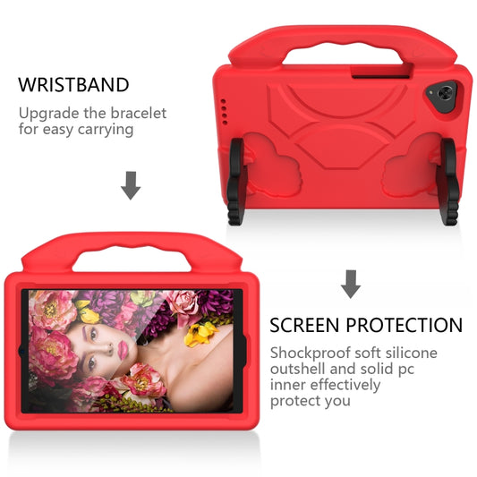 For Samsung Galaxy Tab A11 / A9 Thumb Bracket EVA Shockproof Tablet Case(Red) by bashfashion