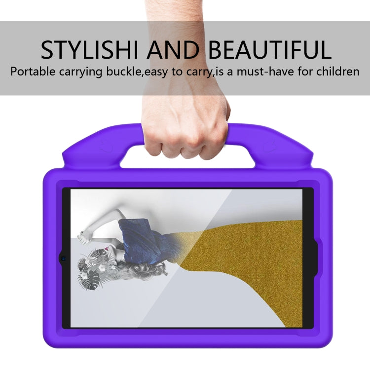 For Samsung Galaxy Tab A11 / A9 Thumb Bracket EVA Shockproof Tablet Case(Purple) by bashfashion