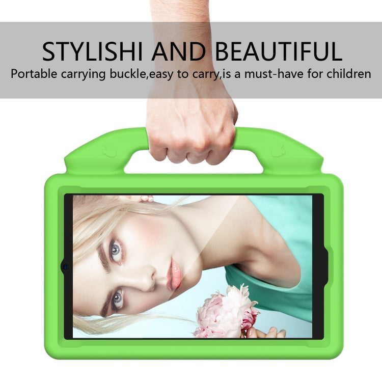 For Samsung Galaxy Tab A11 / A9 Thumb Bracket EVA Shockproof Tablet Case(Green) by bashfashion