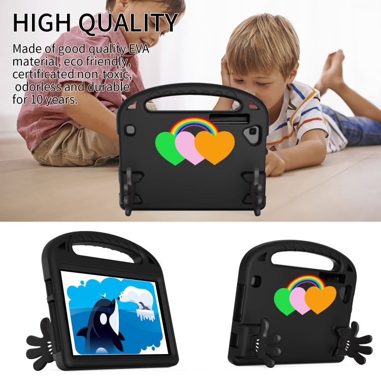 For Samsung Galaxy Tab A11 / A9 Love Small Palm Holder EVA Tablet Case(Black) by bashfashion