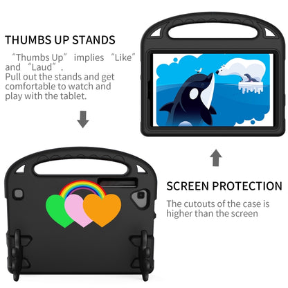 For Samsung Galaxy Tab A11 / A9 Love Small Palm Holder EVA Tablet Case(Black) by bashfashion