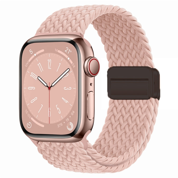 For Apple Watch Ultra 2 49mm Nylon Woven Magnetic Fold Buckle Watch Band(Milk Tea Color) by bashfashion