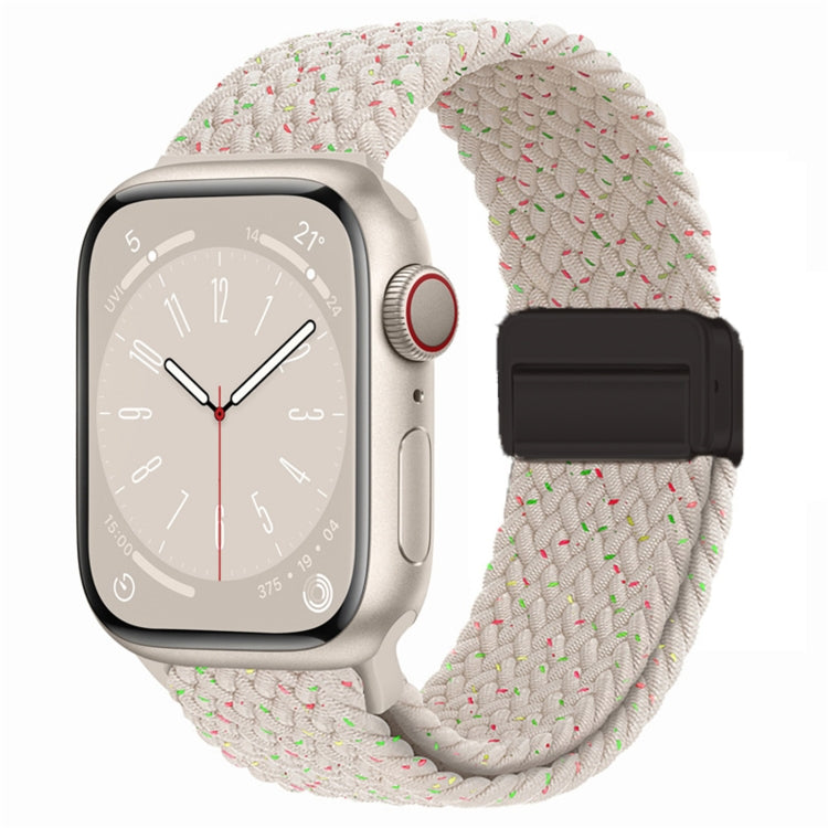 For Apple Watch Ultra 2 49mm Nylon Woven Magnetic Fold Buckle Watch Band(Starlight Color) by bashfashion