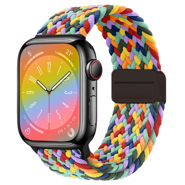 For Apple Watch Ultra 49mm Nylon Woven Magnetic Fold Buckle Watch Band(W Seven Colors) by bashfashion