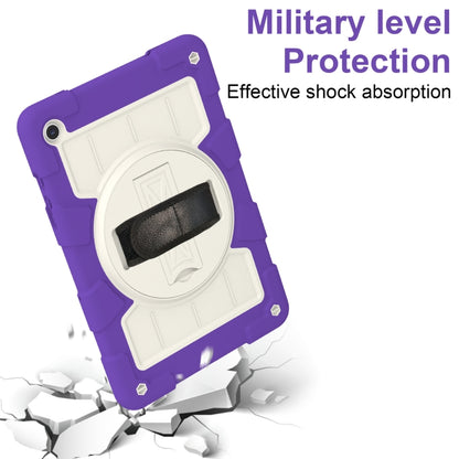 For Samsung Galaxy Tab A11+ / A9+ Silicone Hybrid PC Shockproof Tablet Case with Shoulder Strap(Catharanthus Roseus) by bashfashion