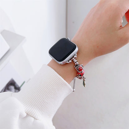 For Apple Watch Series 8 41mm Zinc Alloy Christmas Watch Band(Green) by bashfashion