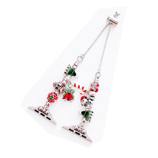 For Apple Watch Series 5 44mm Zinc Alloy Christmas Watch Band(Red) by bashfashion