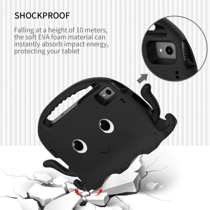 For Samsung Galaxy Tab S6 Lite 2024 Octopus Style EVA Hybrid PC Shockproof Tablet Case with Strap(Black) by bashfashion