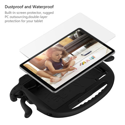 For Samsung Galaxy Tab S6 Lite 2024 Octopus Style EVA Hybrid PC Shockproof Tablet Case with Strap(Black) by bashfashion