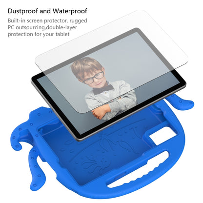 For Samsung Galaxy Tab A11+ / A9+ Octopus Style EVA Hybrid PC Shockproof Tablet Case with Strap(Blue) by bashfashion