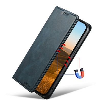 For iPhone 15 Plus Suteni J02 Oil Wax Wallet Leather Phone Case(Blue) by Suteni