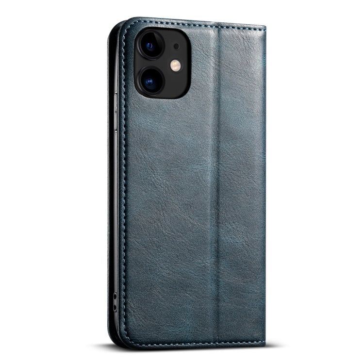 For iPhone 11 Pro Max Suteni J02 Oil Wax Wallet Leather Phone Case(Blue) by Suteni