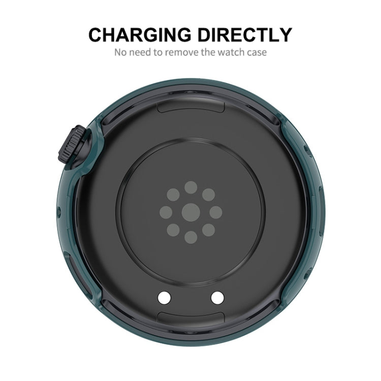 For vivo Watch 3 ENKAY Hat-Prince Full Coverage Tempered Glass Film Integrated PC Watch Cover(Dark Blue) by ENKAY