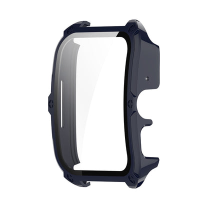 For OPPO Watch 4 Pro ENKAY Hat-Prince Full Coverage Tempered Glass Film Integrated PC Watch Cover(Dark Blue) by ENKAY