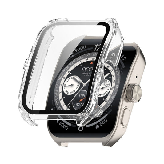 For OPPO Watch 4 Pro ENKAY Hat-Prince Full Coverage Tempered Glass Film Integrated PC Watch Cover(Transparent) by ENKAY