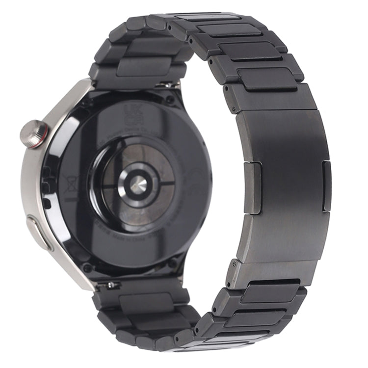 For Huawei Watch GT4 46mm H-Shaped Folding Buckle Stainless Steel Metal Watch Band(Silver) by bashfashion