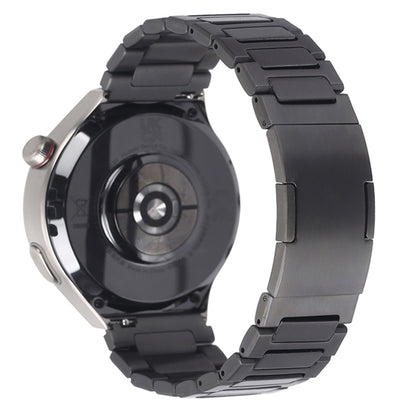 For Huawei Watch GT4 46mm H-Shaped Folding Buckle Stainless Steel Metal Watch Band(Silver) by bashfashion