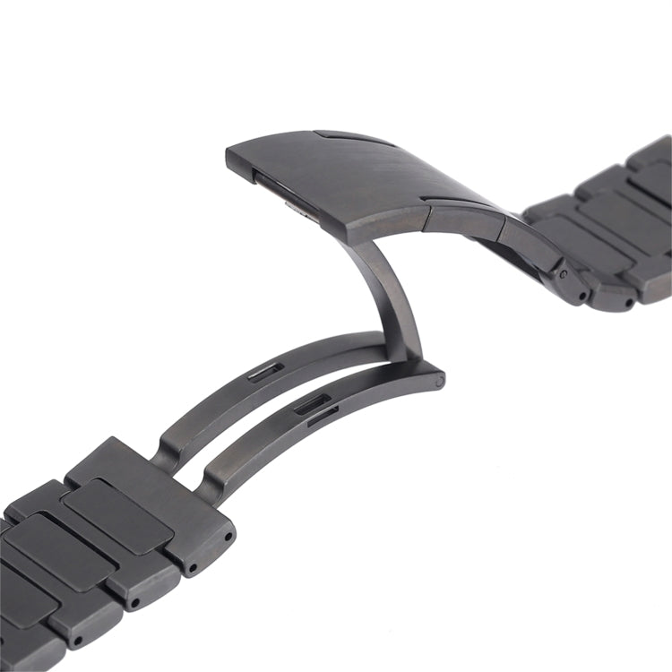 For Huawei Watch GT4 46mm H-Shaped Folding Buckle Stainless Steel Metal Watch Band(Silver) by bashfashion