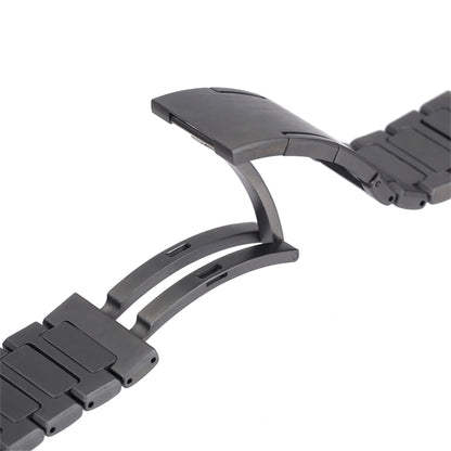 For Huawei Watch GT4 46mm H-Shaped Folding Buckle Stainless Steel Metal Watch Band(Silver) by bashfashion