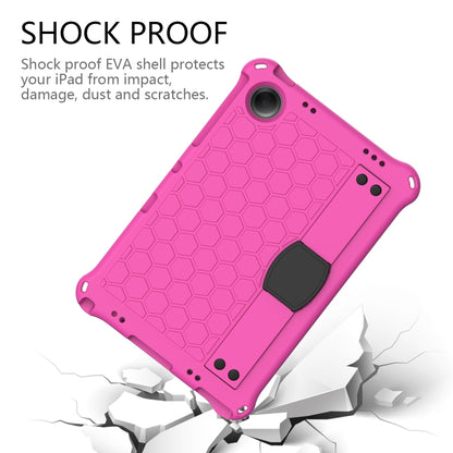 For Samsung Galaxy Tab A11+ / A9+ Honeycomb EVA Hybrid PC Tablet Case with Strap(Rose Red+Black) by bashfashion