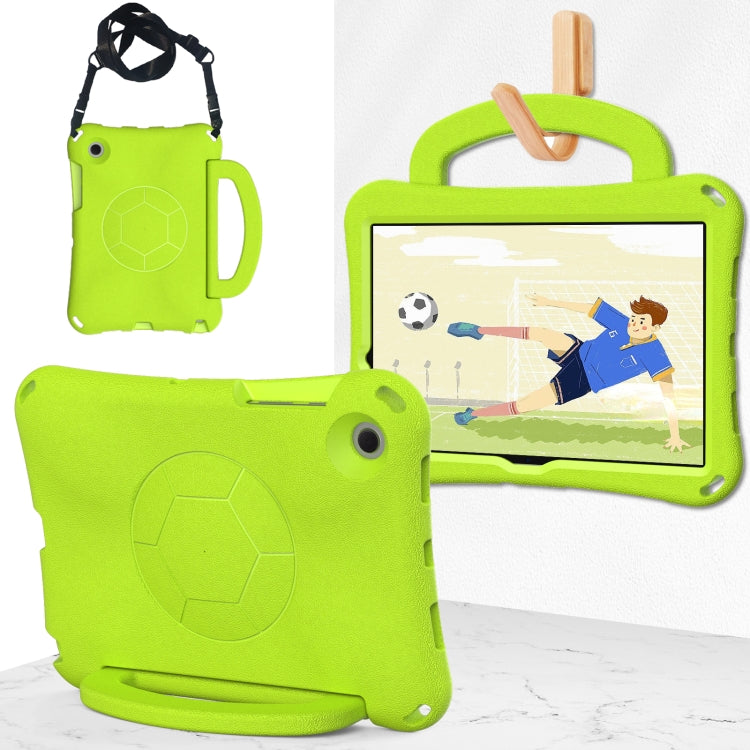For Samsung Galaxy Tab A8 10.5 2021 Handle Football Shaped EVA Shockproof Tablet Case(Grass Green) by bashfashion