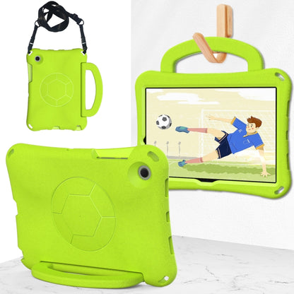 For Samsung Galaxy Tab A8 10.5 2021 Handle Football Shaped EVA Shockproof Tablet Case(Grass Green) by bashfashion