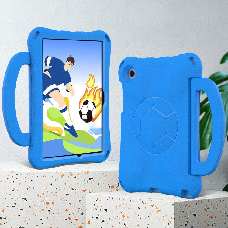 For Samsung Galaxy Tab A8 10.5 2021 Handle Football Shaped EVA Shockproof Tablet Case(Blue) by bashfashion