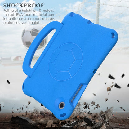 For Samsung Galaxy Tab A8 10.5 2021 Handle Football Shaped EVA Shockproof Tablet Case(Blue) by bashfashion