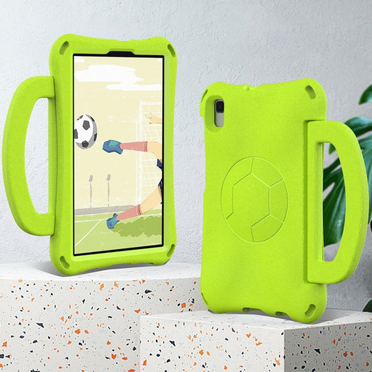 For Samsung Galaxy Tab A 8.0 T290/T295 Handle Football Shaped EVA Shockproof Tablet Case(Grass Green) by bashfashion