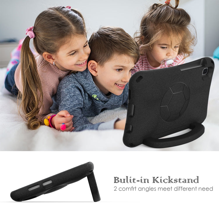 For Samsung Galaxy Tab A 8.0 T290/T295 Handle Football Shaped EVA Shockproof Tablet Case(Black) by bashfashion