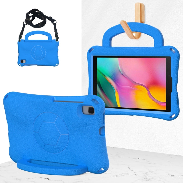 For Samsung Galaxy Tab A 8.0 T290/T295 Handle Football Shaped EVA Shockproof Tablet Case(Blue) by bashfashion