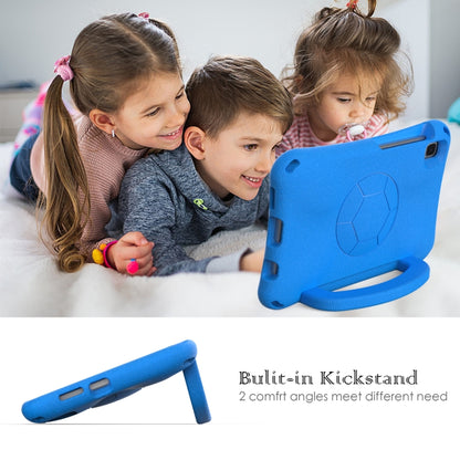 For Samsung Galaxy Tab A 8.0 T290/T295 Handle Football Shaped EVA Shockproof Tablet Case(Blue) by bashfashion