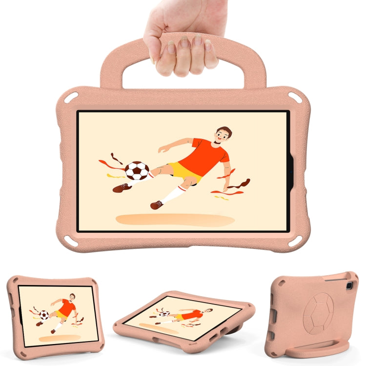 For Samsung Galaxy Tab A 8.0 T290/T295 Handle Football Shaped EVA Shockproof Tablet Case(Light Pink) by bashfashion