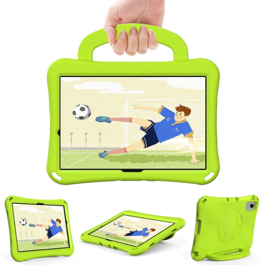 For Samsung Galaxy Tab A11+ / A9+ Handle Football Shaped EVA Shockproof Tablet Case(Grass Green) by bashfashion